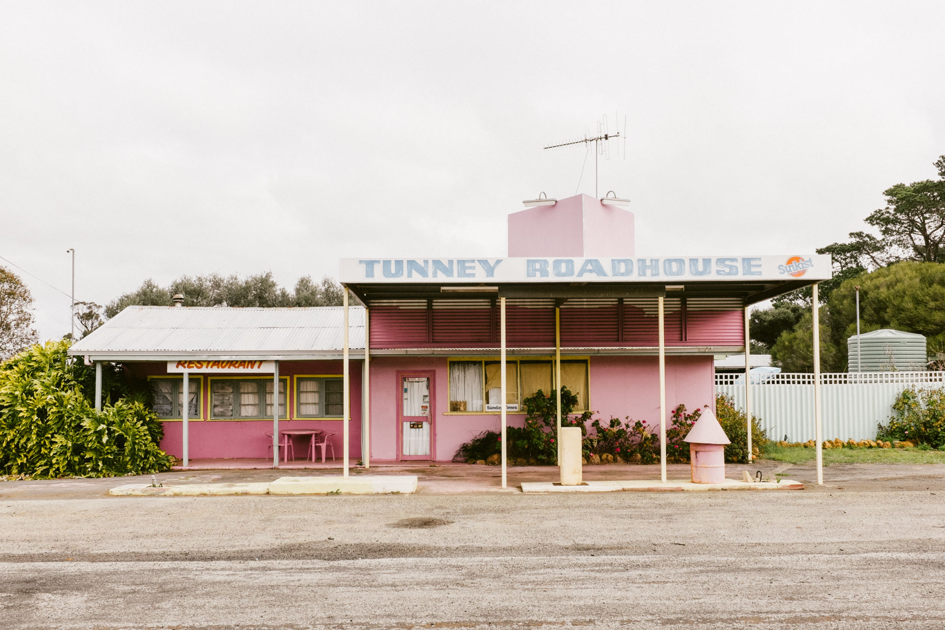 Travel photographer in Queensland captures lonely road house in the Great South West, Western Australia